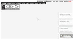 Desktop Screenshot of dejongsanitair.nl