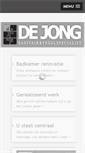 Mobile Screenshot of dejongsanitair.nl