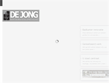 Tablet Screenshot of dejongsanitair.nl